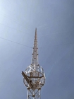 Tháp dây thép mạ kẽm nhúng nóng Antenna truyền thông Mast 30m / S