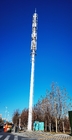 Cài đặt đơn giản Tháp truyền thông ống đơn có hỗ trợ ăng-ten