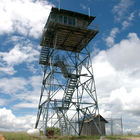 Tháp bảo vệ quân sự bằng thép lưới mạ kẽm 60m