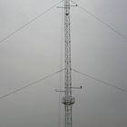 Mạng lưới 55m Liên lạc điện Guyed Mast Tháp thép có thể tùy chỉnh và thép kết cấu hợp kim