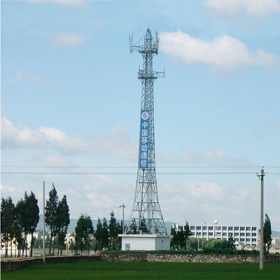 ISO 30m / S Q235 Thép Góc giao tiếp di động Cột thép Antenna Kết cấu thép