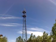 Đài phát thanh ăng ten Tv 4g Gsm Tháp thép góc 330km / H cho viễn thông