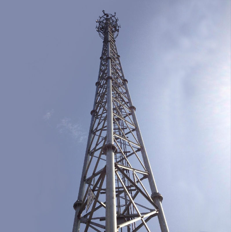 ăng ten tv 36m / s Tháp thép hình ống 20 mét