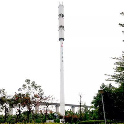 15 triệu Mtr Guyed Mast Ống thép cực viễn thông Antenna Tháp ống mạ kẽm