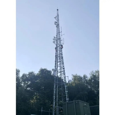 Lưới thép bốn chân Tháp truyền thông di động tự hỗ trợ 100 mét