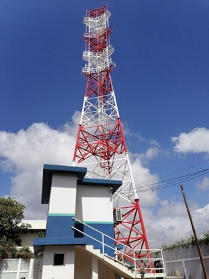 Mạ kẽm nhúng nóng 4 chân tháp truyền thông vi sóng cao 20m